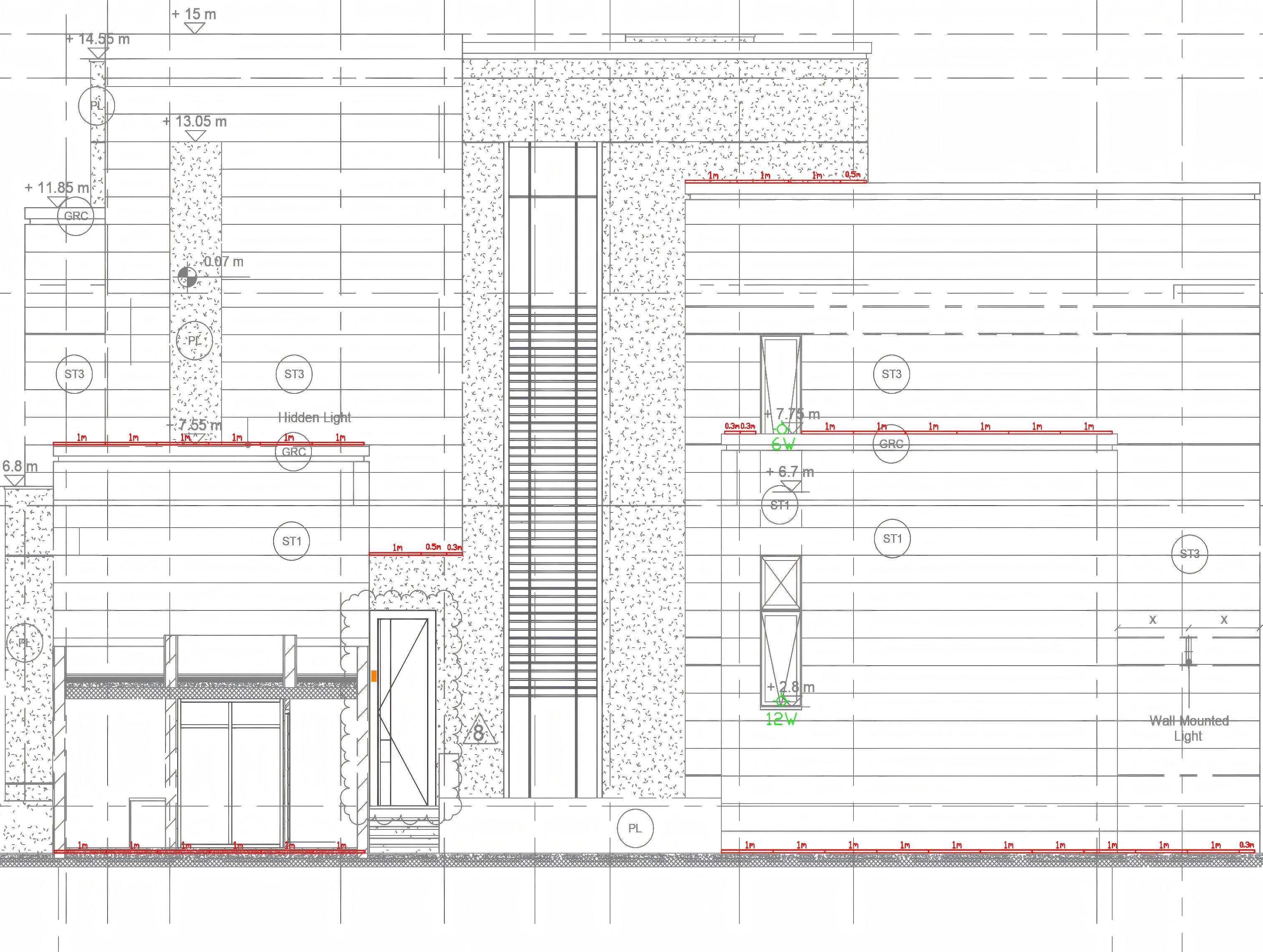 How to calculate the number of facade lights